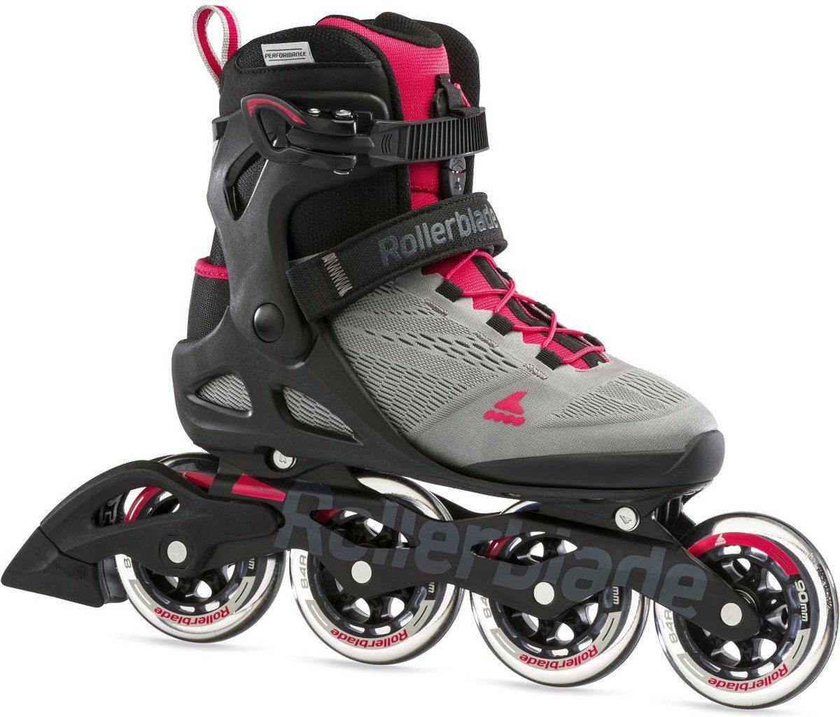 Rollerblade Macroblade 90 Inline Skates - Women's - Size 38 - Grey/Black/Pink