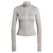 Adidas Performance Workout Essentials Heather Jack Met Lange Ritssluiting - Dames - Grijs