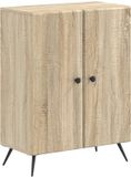 vidaXL Badkamer opbergkast BREDA Sonoma eiken 59,5 x 31 x 80 cm
