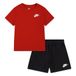 NIKE baby-jongens Shirt Nkn Club Lbr Knit Short Set