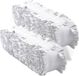 Folat Crepe Slinger Wit Papier 24 Meter 2 Stuks