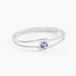 Veroucha Bague Or Blanc Améthyste