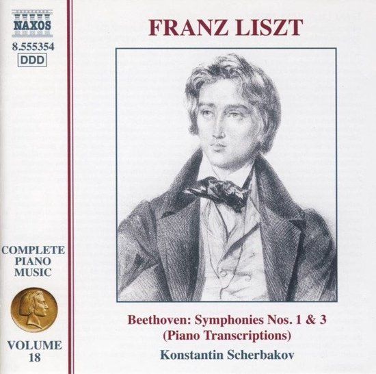 Liszt: Naxos Konstantin Scherbakov - Beethoven Symphonies Nos. 1 & 3 (Piano Transcriptions Liszt) (CD)