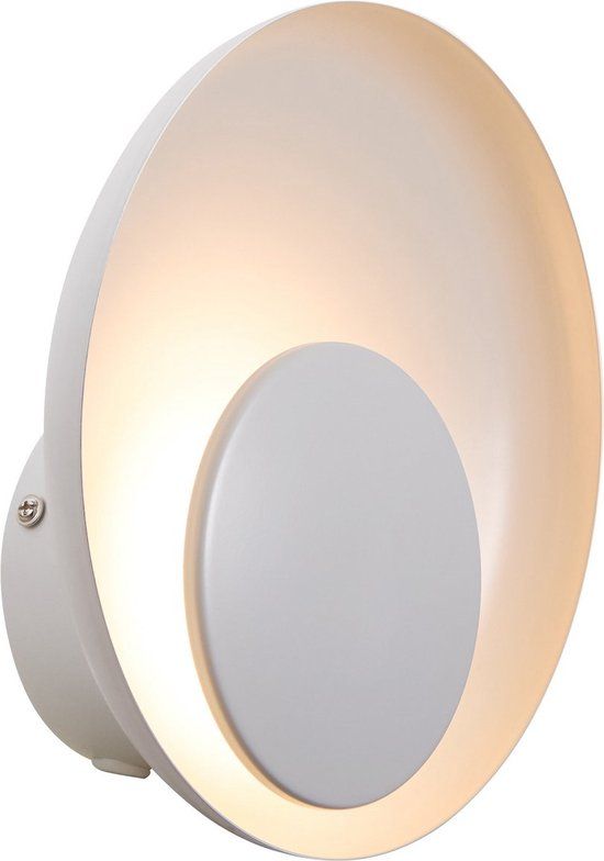 Nordlux Marsi Wandlamp - Wit - Rond - 7W - 21cm