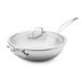GreenPan Premier 5PLY Wokpan RVS Ongecoat met Hulpgreep en Glazen Deksel, 30 cm/4,74 L, 5-Laags, Inductiegeschikt, Ovenbestendig 250 °C, Vaatwasmachinebestendig, Zilver
