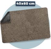 Pasper Paillasson - 40 x 60 cm - Beige - Polyester/Caoutchouc - Lavable