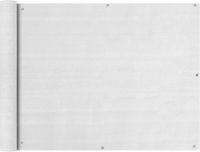 vidaXL Balkonscherm wit 90x600 cm HDPE