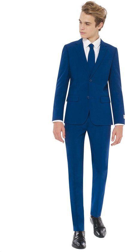 OppoSuits Navy Royale Jongens Kostuum - Blauw - Maat 146/152