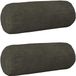 vidaXL Kussensloop 2 stuks HEERLEN Antracietkleurig Ø 15 x 40 cm