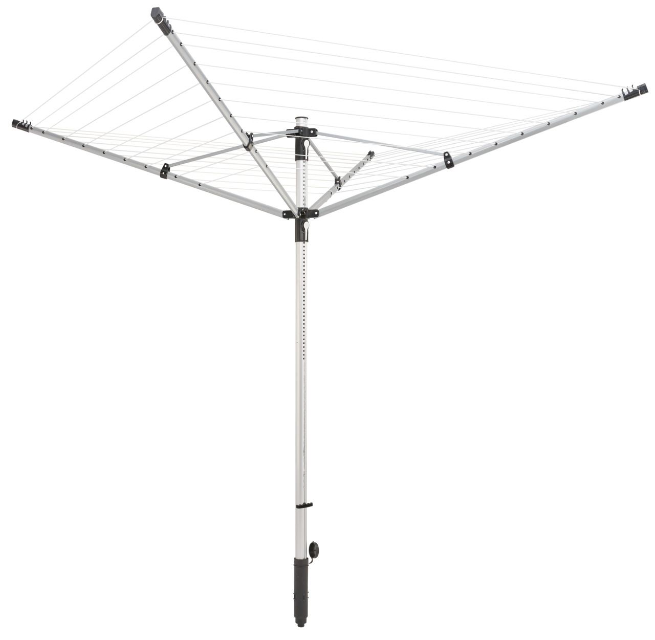 Leifheit LinoLift 500 Droogmolen Zwart, Zilver