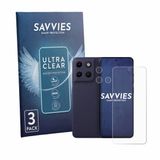 Savvies Screenprotector voor Motorola Moto G17 (Voor+Camera) - Folie Beschermfolie transparant 6 Stuks