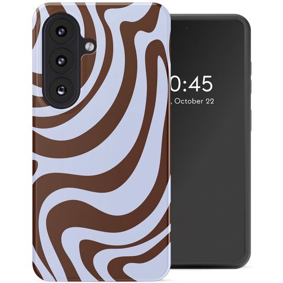 Selencia Hoesje - Geschikt voor Samsung Galaxy S26 - Backcover - Dream Swirl Chocolate