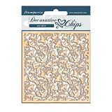 STAMPERIA INTL, KFT SCB65 Decoratieve Chips 14x14 cm Winter Tales Ramage