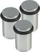 AMIG Deurstopper/deurbuffer - 3x - D32mm - inclusief schroeven - verchroomd