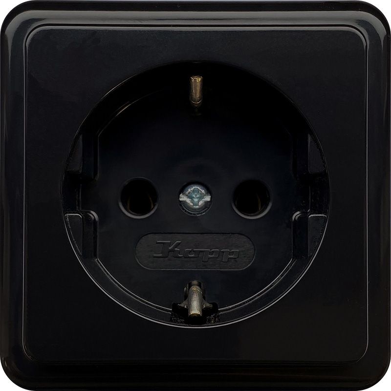 Kopp Wandcontactdoos RA opbouw Zwart