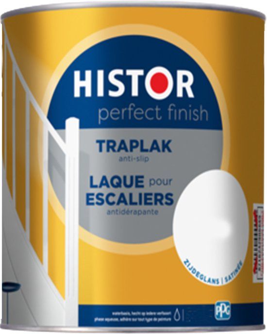 Histor Perfect Finish traplak anti-slip 7000 wit zijdeglans 750 ml
