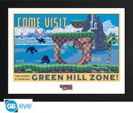 GB Eye Sonic Print - Green Hill Zone (30x40cm)