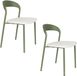 Housecraft Living Adelina Eetkamerstoelen Groen - Set van 2