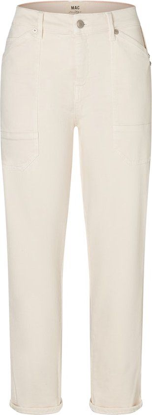 MAC IOWA L Trousers 34 Wit Katoen/Elastaan