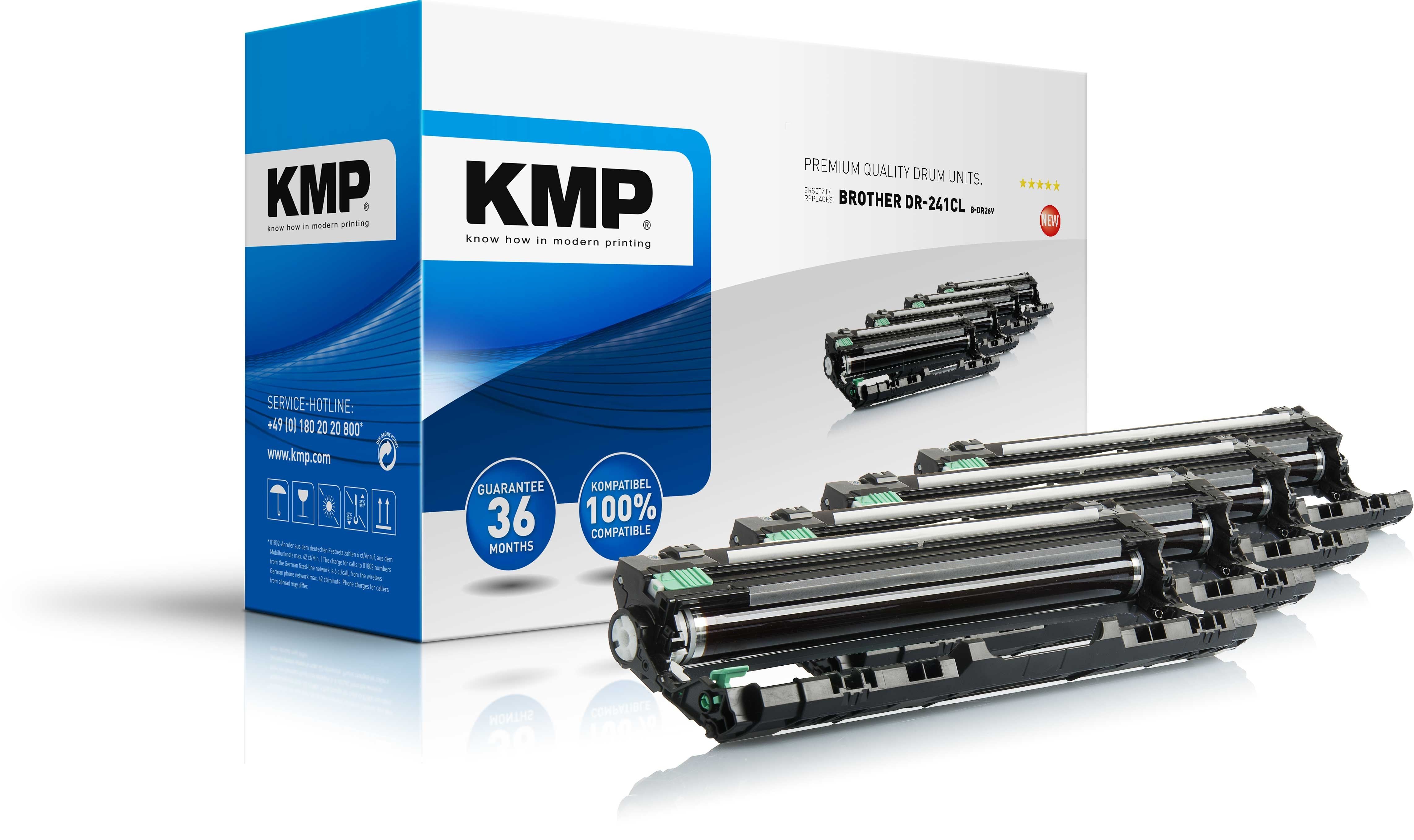 KMP B-DR26V - Tonercartridge - Zwart - 3 stuks