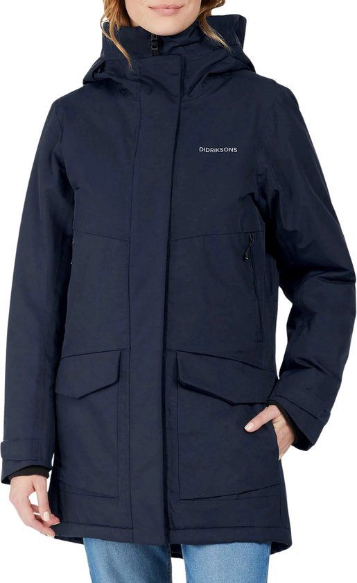 Didriksons FRIDA WNS PARKA 7 Women's Outdoor Jacket - Dark Night Blue - Size 42 - 2024 Winter Collection