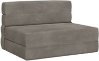 vidaXL Vouwbare Sofa Bed Lichtgrijs Stof 70 x 72 x 60 cm