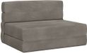 vidaXL Vouwbare Sofa Bed Lichtgrijs Stof 70 x 72 x 60 cm