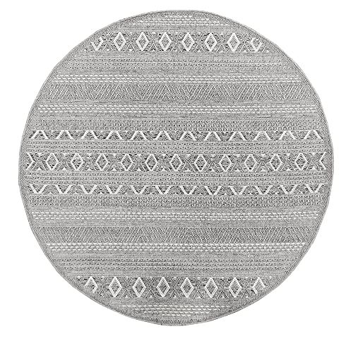 the carpet Calgary - robuust outdoor tapijt, grijs-uni, 160 x 160 cm