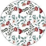 Bonateks Ronde digitaal bedrukte muismat, antislip onderkant, voor kantoor en thuis, diameter: 22 cm