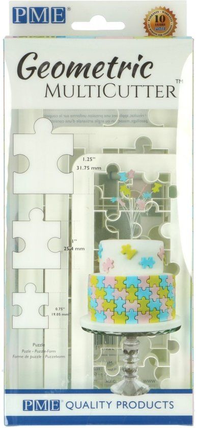 PME Geometrische Multi-Uitsteker Puzzelstukjes Set/3