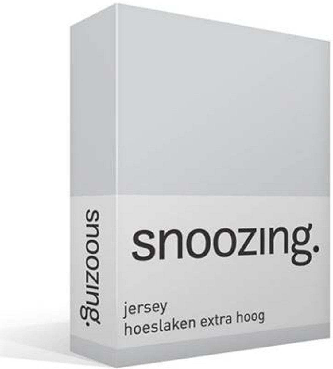 Snoozing Jersey - Hoeslaken Extra Hoog - 200x200 cm - Grijs