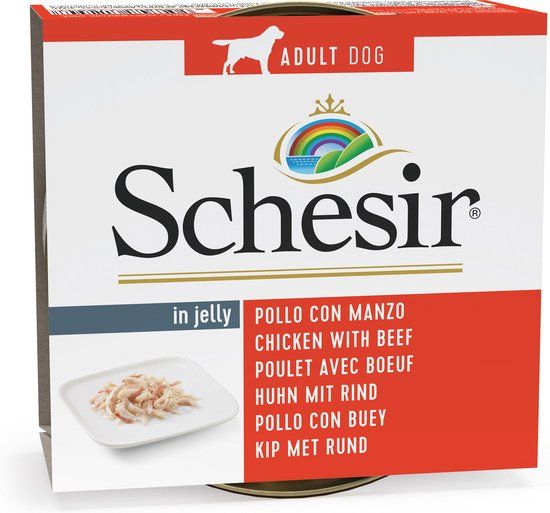 Schesir Hond Blik 150 g Kipfilet&Rund