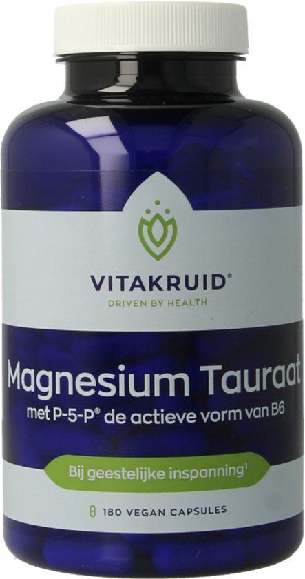 Vitakruid Magnesium Tauraat met P-5-P - 150 Vegetarische Capsules