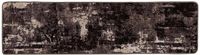 vidaXL - Runner - MARSA - Zwart en Wit - 80 x 400 cm - Polyester en PVC