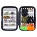 BASSDASH 58pcs Fly Fishing Flies Kit with Fly Box for Trout Fishing Include Dry Wet Flies, Nymphs, Streamers