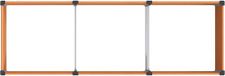vidaXL Verhoogde plantenbak, bruin, 300 x 100 x 54 cm, WPC en Aluminium