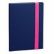 Quo Vadis 2371273Q Rio notitieboek, 21 stippen, gelinieerd, met elastiek, 15 x 21 cm, blauw