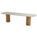 4 Seasons Outdoor Bosco dining tuintafel 300x110xH75 cm keramiek sabbia panna rustic teak Taste 4SO