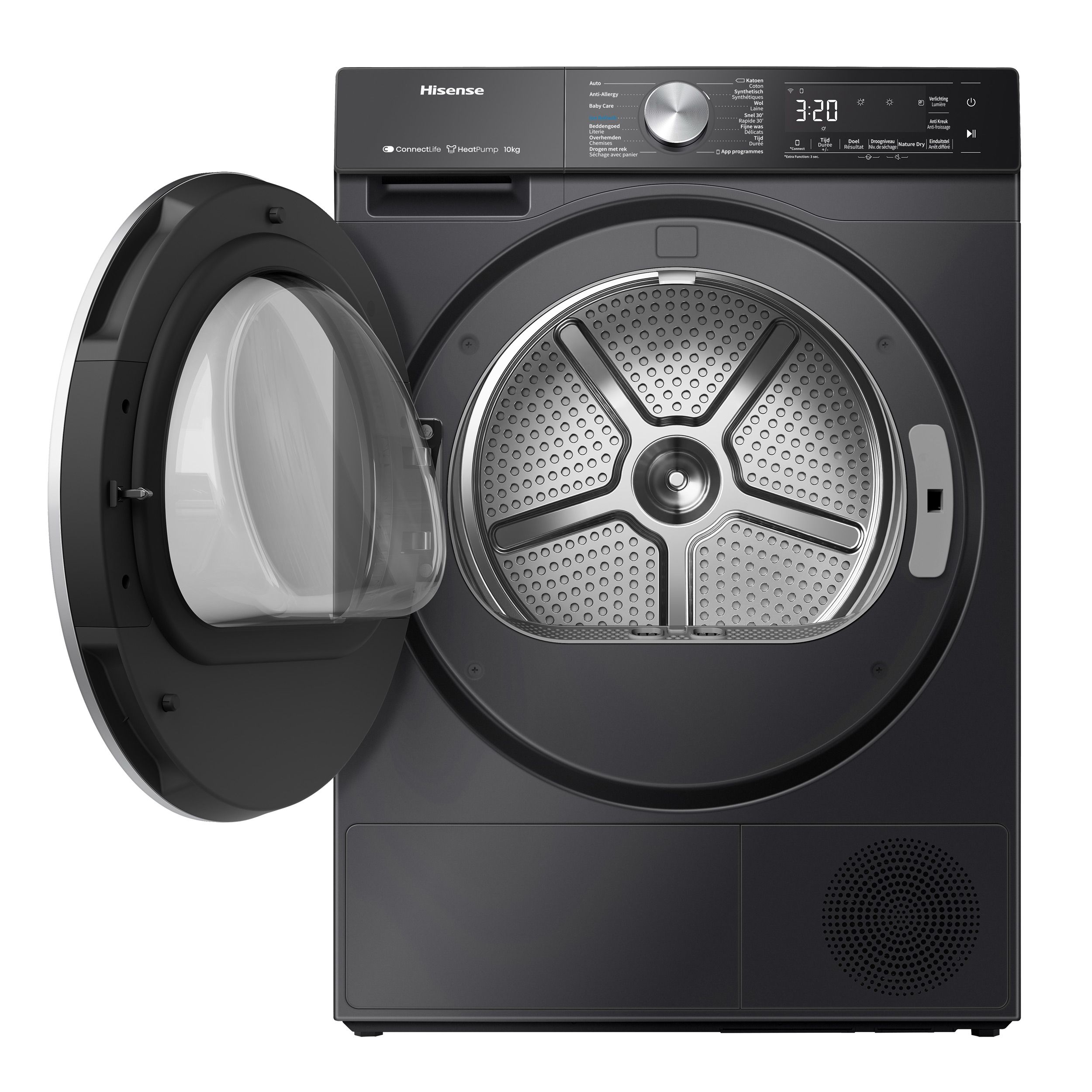 Hisense DH5S102BB - Warmtepompdroger - 10 kg - A+++ - Zwart
