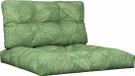 vidaXL Palletkussens 2 stuks stof bladpatroon