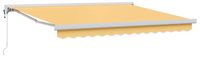 vidaXL Uittrekbare zonnescherm, beige, 350 x 250 cm, stof en metaal