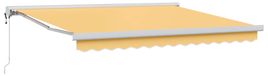 vidaXL Uittrekbare zonnescherm, beige, 350 x 250 cm, stof en metaal