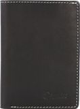 Esquire Oslo creditcard etui RFID leer 8 cm - 7 Sleuven - zwart