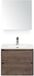 BES LED Dante Badmeubelset 60 cm - Tabacco - Keramische Wastafel Wit Cover met Spiegelkast