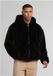 Urban Classics Full Zip Faux Fur Hoodie Heren Trui met capuchon - Zwart - S