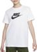 Nike Sportswear T-shirt Meisjes Wit Korte Mouw Katoen Ronde Hals Logo Loose Fit Unisex Casual 128