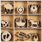 KNORR prandell Hout Ornament Box Baby