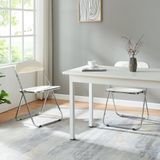 en.casa Klapstoel set van 6 Pornainen 74x46x47 cm wit