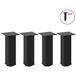 VidaXL Salontafelpoten - 4 stuks - 30-32 cm - Staal - Zwart
