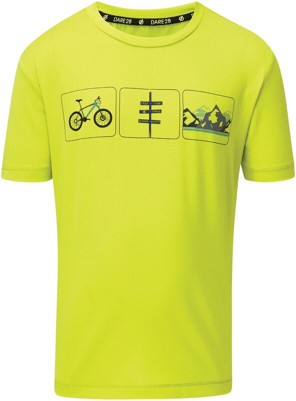 Dare 2b Rightful T-shirt Kinderen - lime punch 9-10 Years